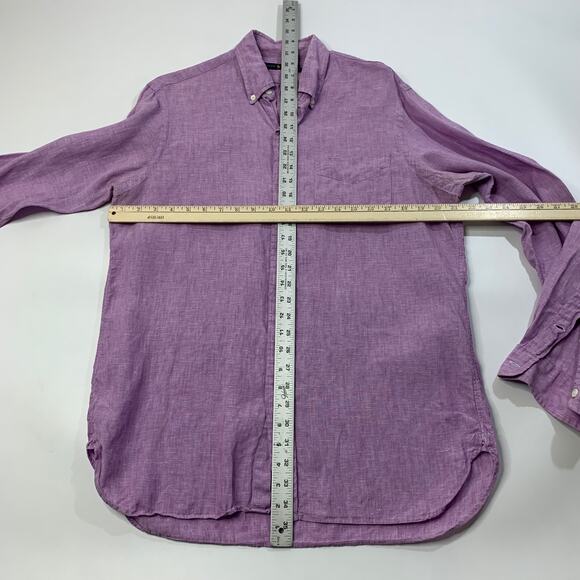 Ralph Lauren Shirt Mens M Medium Wisteria Button Down Long Sleeve Shirttail Hem - Picture 7 of 11